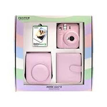 Fujifilm Instax Mini 12 seti – pastel çəhrayı rəngdə ani foto kamera