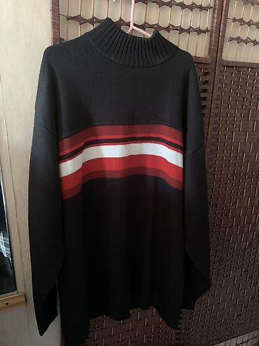 топ кофта: Тёплый свитер DELF Collection Wear - Размер: 3XL - Цвет: чёрный фон — 2