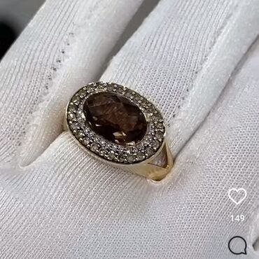 кольцо с бриллиантом бишкек цена: Шикарное статусное кольцо из жёлтого золота с бриллиантами и крупным