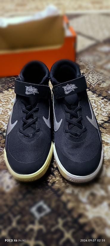 кыргызча кийимдер: Кроссовки Nike для детей/подростков - Цвет: черный с серебристыми — 7