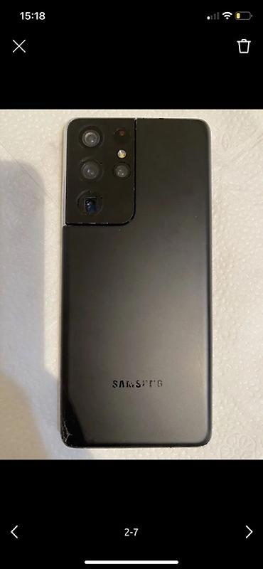 lazer al: Samsung Galaxy S21 Ultra 5G, 256 GB, rəng - Qara, Qırıq, Sensor, Barmaq izi — 2
