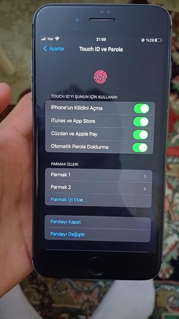 redmi note 8: IPhone 8 Plus, 256 GB, Barmaq izi, Simsiz şarj