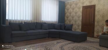 диван в стиле лофт: Модульный диван, цвет - Синий, Новый