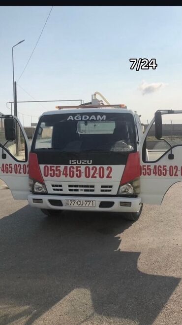 isuzu baku: Isuzu markalı, Ağdam yazısı olan evakuator. Nömrəsi 77-CU-771