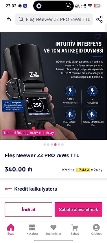 3d printer qiyməti: Neewer Z2 PRO 76Ws TTL flaş - 76 Ws maksimum flaş gücü, dairəvi flaş — 4
