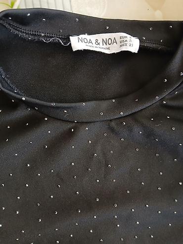 3 duymə koynək: NOA & NOA qısaqoll qadın köynəyi - Rəng: qara - Üzərində xırda — 2