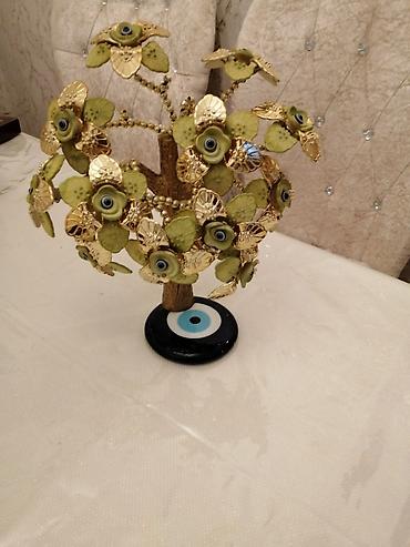 Göz muncuğu: Dekorativ bəzək ağacı – “nazar boncuğu” temalı - Materiallar: metal — 1