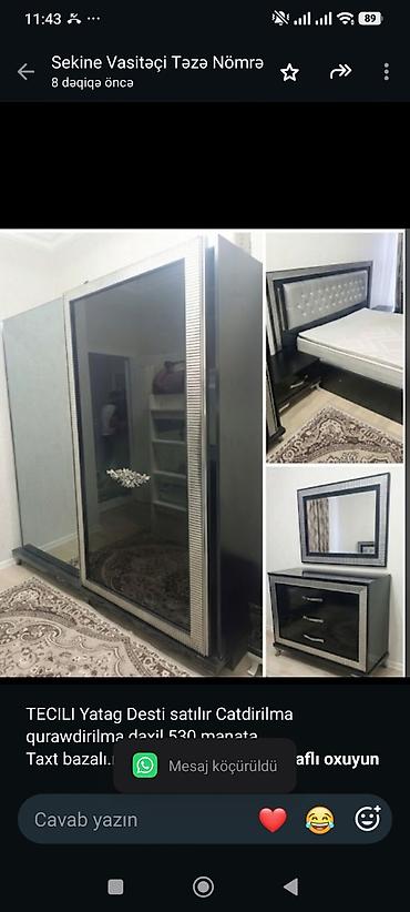 TECILI Yatag Desti satılır Catdirilma qurawdirilma daxil 530 manata