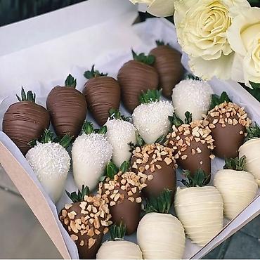 Кондитерские изделия, сладости: Свежая клубника в бельгийском шоколоде — 4