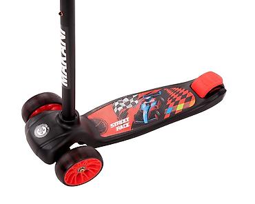 tom: KIKKA BOO trotinet Makani STREET RACE, crni - Pogodan za decu od 3+ — 5