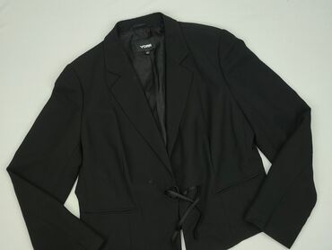 biała marynarka damska do sukienki: YORN, Піджак жіночий, 2XL