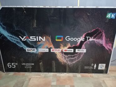 куплю сломанные телевизоры: Новый телевизор Yasin 150x90cm 65" с Кронштейном для телевизора на