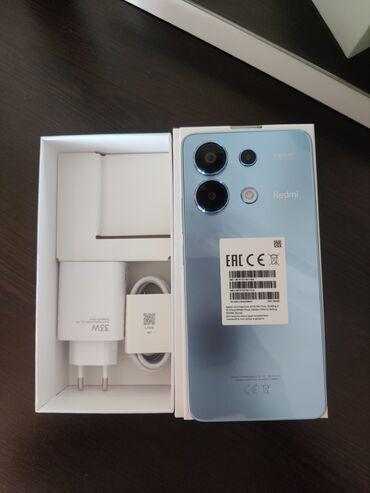Xiaomi: Xiaomi Redmi Note 13, 256 GB, rəng - Mavi, 
 Zəmanət, Sensor, Barmaq izi