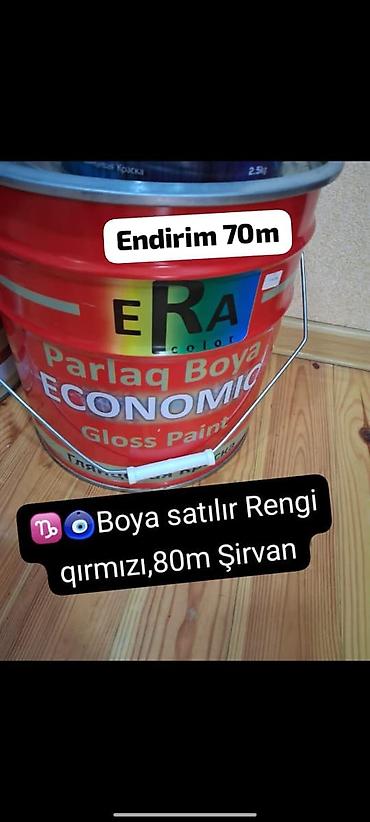 paxlava parca satisi: ERA Color Parlaq Boya – Economic (Gloss Paint) - Rəng: qırmızı - — 1