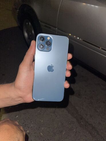 iphone 13 pro max azerbaycan fiyatı: IPhone 12 Pro Max, 256 GB, Sierra Blue, Face ID