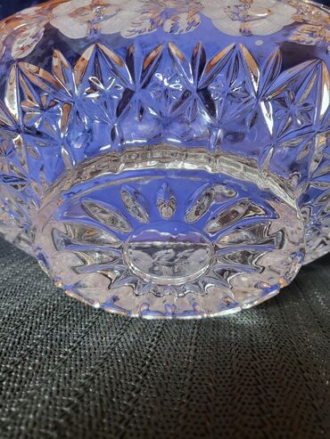 Činije: Cinija nova veca kristal Zajecar 70te. Cinija kristal,led — 17