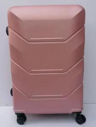 Putni koferi i torbe: Tvrdi kofer na točkiće – ružičasto-zlatni (rose gold) - Materijal — 8