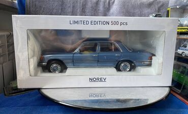 model teleb olunur 2019: Коллекционная модель Mercedes-Benz 350SE W116 lightblue metallic 1973