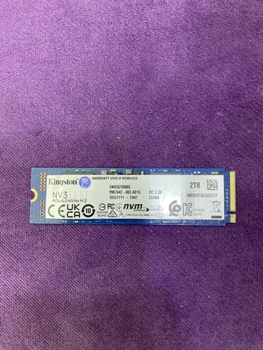 ssd disk: Daxili SSD disk Kingston, 2 TB, M.2, İşlənmiş