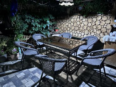 расклодной стол: Комплект садовой мебели, Ротанг