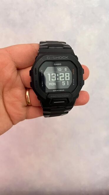 резинка для волос: Спорттук сааттар саат, Casio (G-Shock), Таймер жана секунда өлчөгүч, Суу өткөрбөөчү, Унисекс, Колдонулган