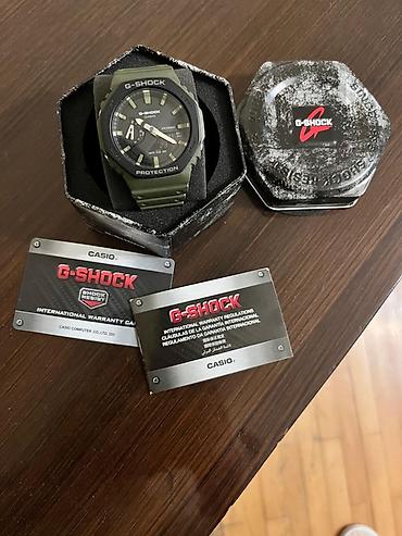 Наручные часы: CASIO G-SHOCK qol saatı - Model xətti: G-SHOCK (Casio) - Rəng: hərbi — 1