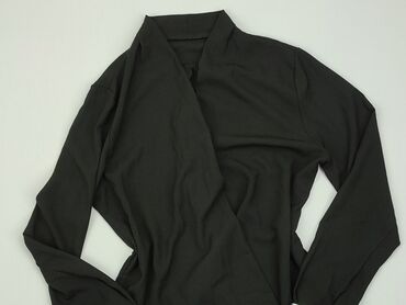 czarne t shirty damskie w serek: Kardigan, M, stan - Bardzo dobry