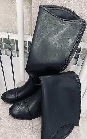 Сапоги, 38.5, 39, Chanel, Новый, цвет - Черный, Самовывоз, Платная доставка
