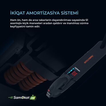 Elektrikli samokatlar: Yeni Elektrik samokat 10", 751 - 1000 Vt, 36 - 45 km/s, Ünvandan götürmə, Pulsuz çatdırılma, Rayonlara çatdırılma — 3