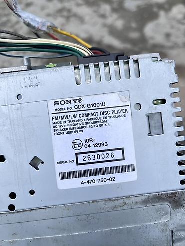 Maqnitofonlar: Maqnitol, İşlənmiş, Sony, AUX, Tayland — 9