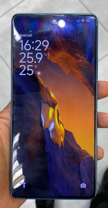 телефон fly 5 0: Poco F5, 256 ГБ, цвет - Синий, Отпечаток пальца