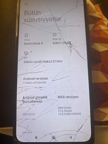 redmi note 8 32: Xiaomi 64 GB, rəng - Mavi, 
 Qırıq — 1