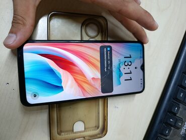 Oppo A18, 128 ГБ, цвет - Серый, Сенсорный, Две SIM карты, Отпечаток пальца