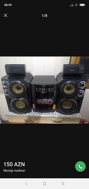 панасоник музыкальный центр: Panasonic musiqi mərkəzi komplekti - Model: Panasonic mini Hi‑Fi — 1