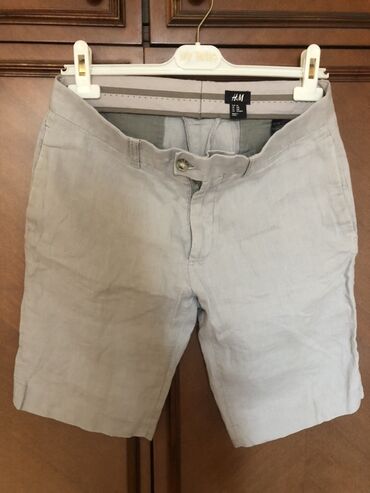 Рубашки: Мужские шорты, H&M, L (EU 40), цвет - Серый