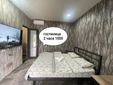 квартира кант аренда: 1 комната, Душевая кабина, Постельное белье, Кондиционер