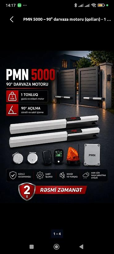 PMN 5000 – 90° darvaza motoru (qolları) - Daşıma gücü: 1 tonluq –