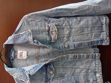 balmain kozna jakna: Zara teksas jakna kao nova . velicina M,L . Savrsena