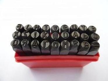 Setovi ručnog alata: Set udarnih žigova – slova i brojevi - Kompleti metalnih udarnih — 6