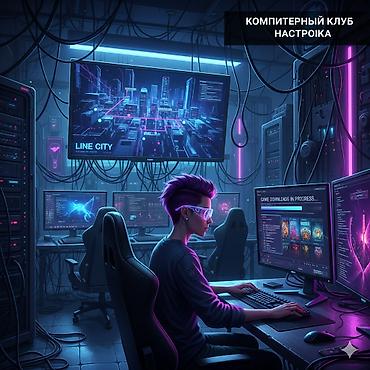 трансляция: Услуга: настройка компьютерного клуба «под ключ» Что делаем: - — 1