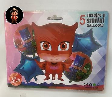 Beşik üçün asma oyuncaqlar: Uşaq temalı folqa şar dəstləri Məzmun: - Hello Kitty, Lilo & — 9
