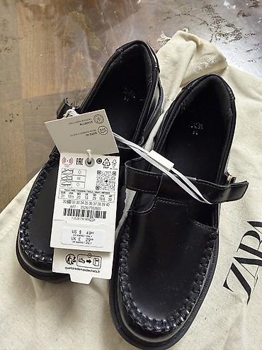 caparin обувь: Детские туфли ZARA, размер 31. - Модель: классические черные лоферы с — 2