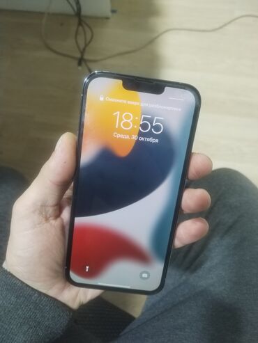 ikinci el iphone telefonlar: IPhone 13 Pro Max, 256 GB, Pacific Blue, Face ID