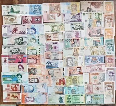 1 dollar nece manatdir: Müxtəlif ölkələrin əsginasları satılır. Qiymətləri bir manatdan