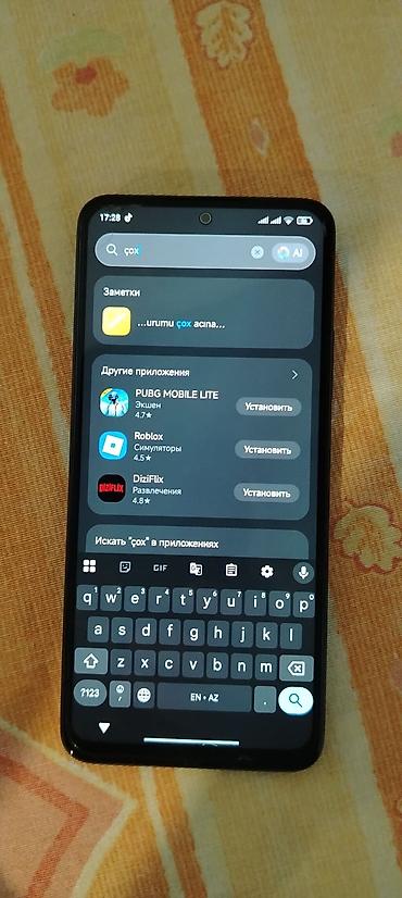 Redmi: Xiaomi Redmi Note 12 (görsellərdə) - Ekran: 6.67" AMOLED, mərkəzi — 1