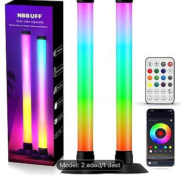 isiqlandirma: RGB musiqi sinxronizasiyalı LED işıq sütunları – 2 ədəd/1 dəst — 2