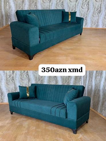 di̇van: Məhsul: Divan - Rəng: tünd firuzə/yaşıl tonlarında - Material: yumşaq — 1
