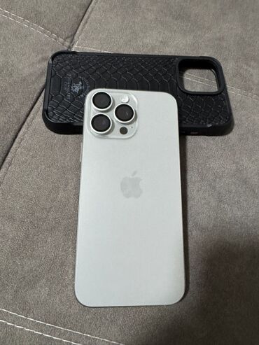 техно пова: IPhone 16 Pro Max, Б/у, 256 ГБ, Natural Titanium, Защитное стекло, Чехол, Коробка, 100 %