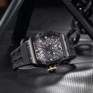 Ručni satovi: Pagani Design PD-1738 -Crna/Full Black -Richard Mille Homage Potpuno — 1