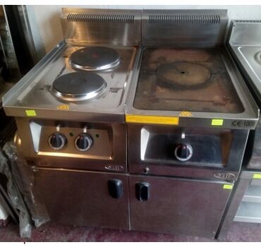 Сковородки: Промышленная плита газовая и электрическая, модулярная, 2-е конфорки